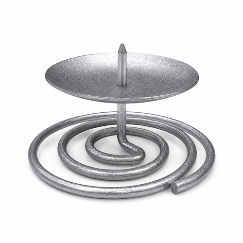 Silver Spiral Candle Holder