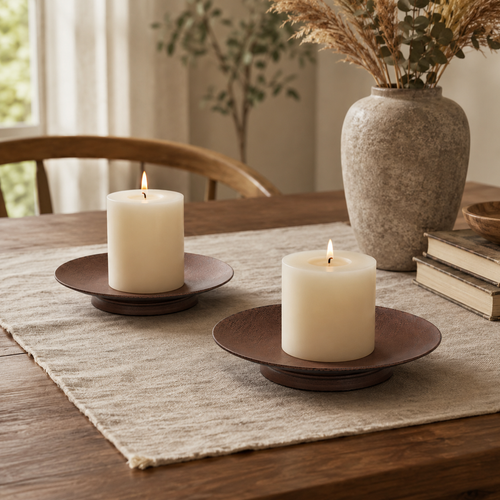 Brown Candle Holder Set（2pc）
