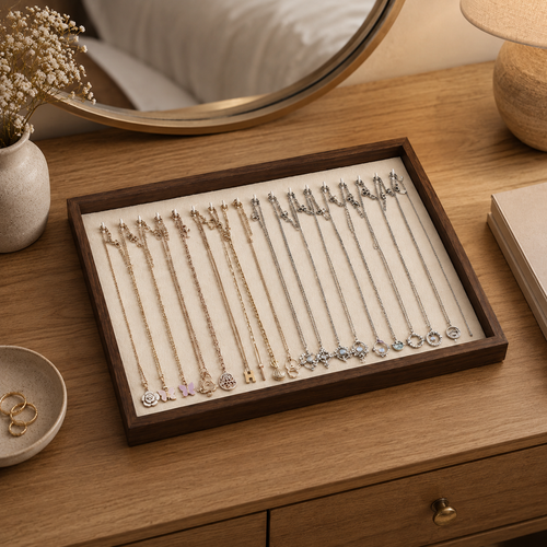 Walnut Necklace Display Tray