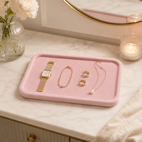 Pink Jewelry Display Tray